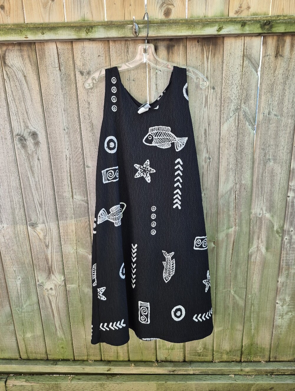 Vintage Summer Sleevless Dress Size Large